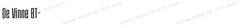De Vinne BT字体转换